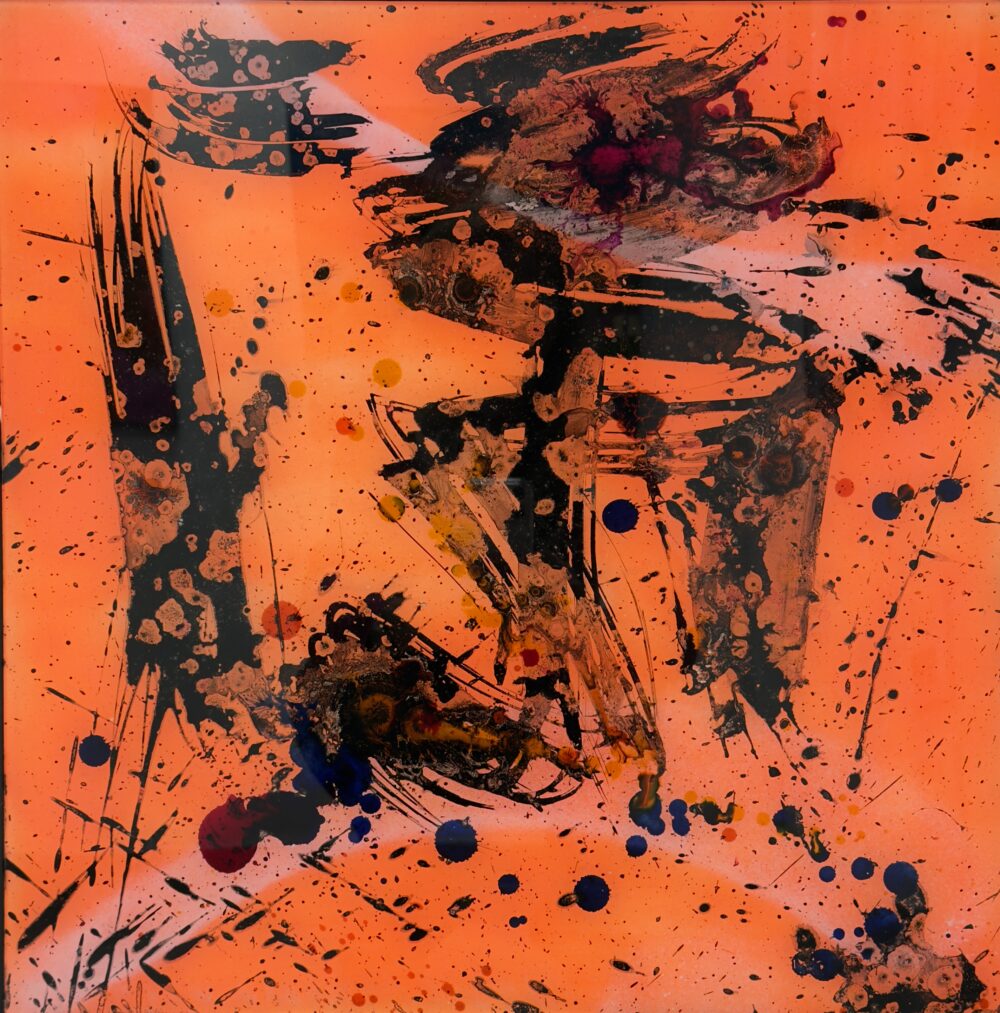 Caliigraphie Orange Cédric Bouteiller Galerie Bel'Arti