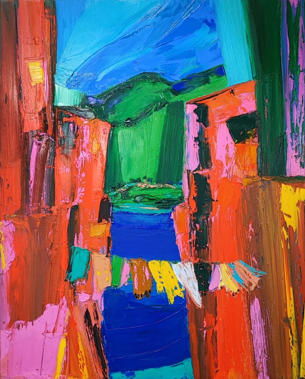 AU VENT CALVAIS VICTOR LORENZI GALERIE BEL'ARTI