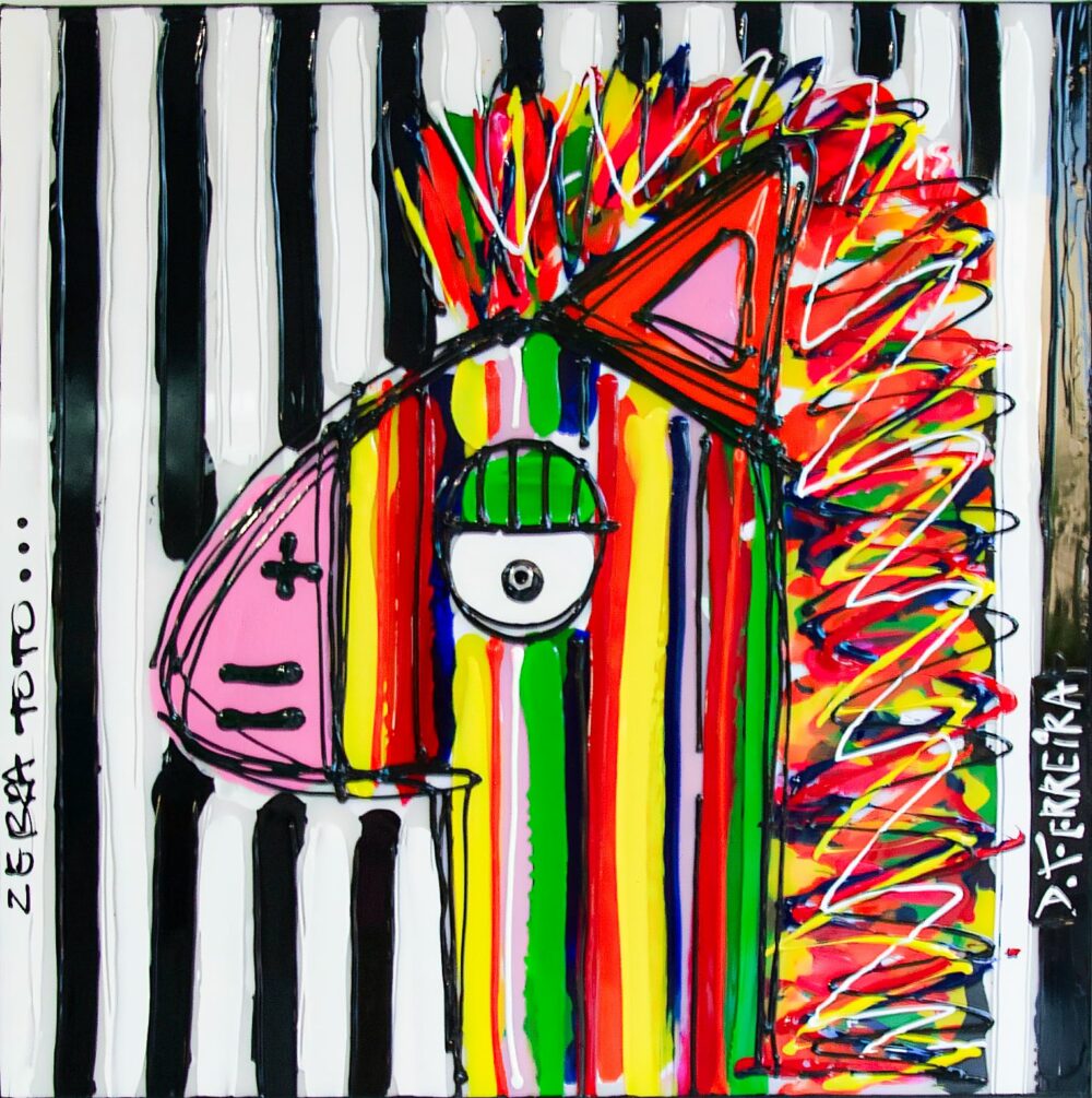 ZEBRA TOTO DAVID FERREIRA GALERIE BEL'ARTI