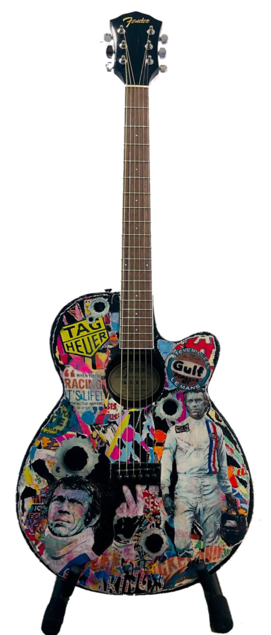 MCQUEEN AND FENDER GUITAR JEEPER GALERIE BEL'ARTI