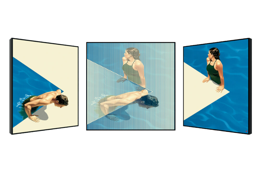 Leaving the pool Patrick Rubinstein Galerie Bel'Arti