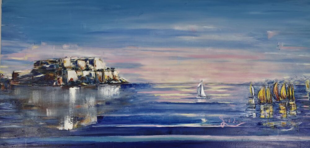 LE LAC DES CIGNES - CALVI GALERIE BEL'ARTI